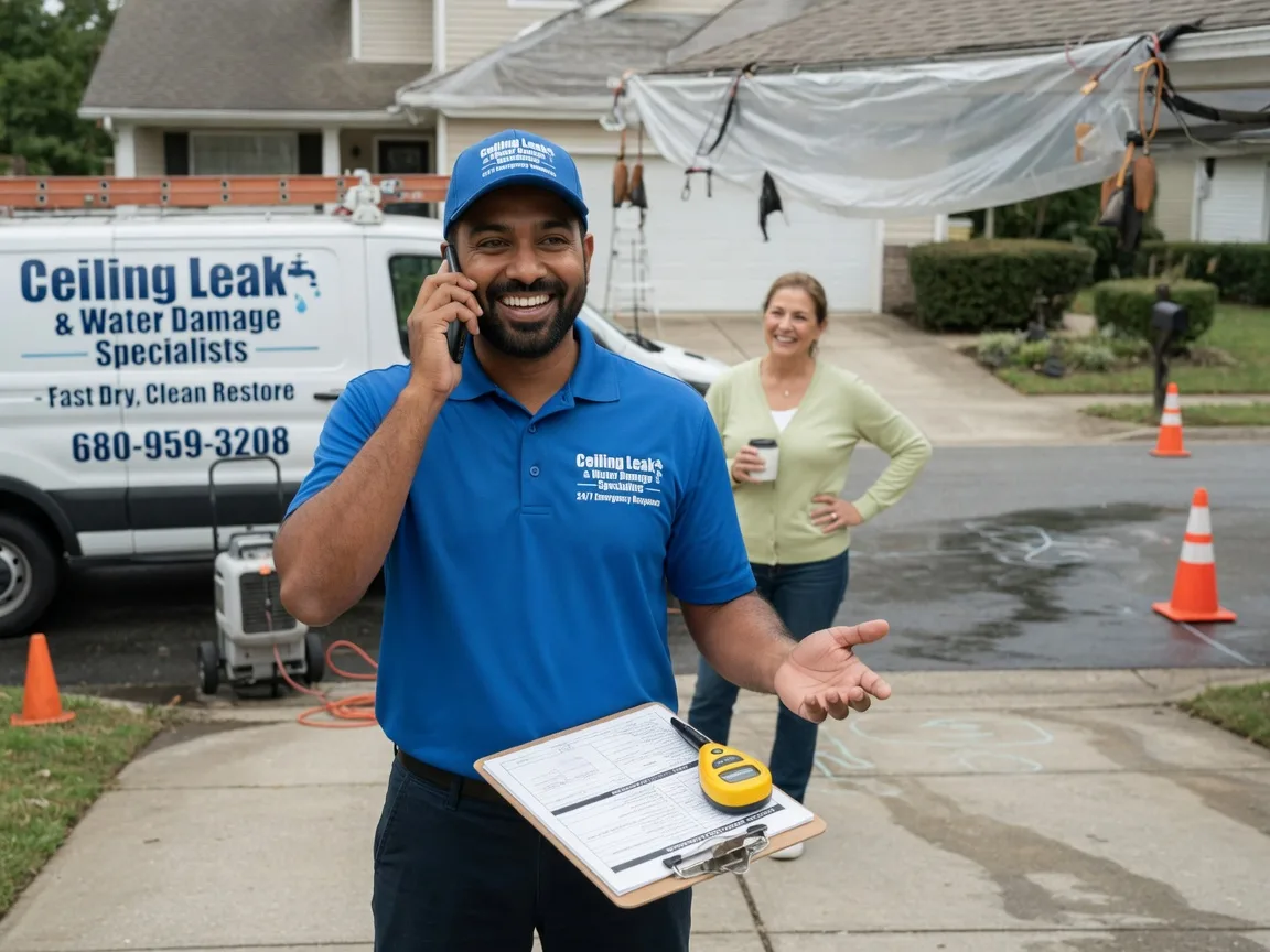 Ceiling Leak Cleanup Stockertown, PA FAQs